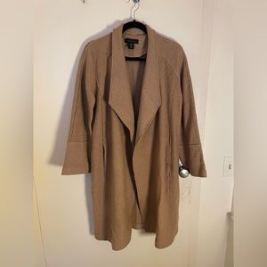Tahari Camel Swing Coat Size Medium